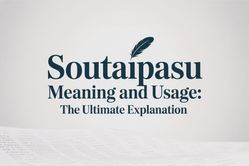 Soutaipasu Meaning and Usage: The Ultimate Explanation